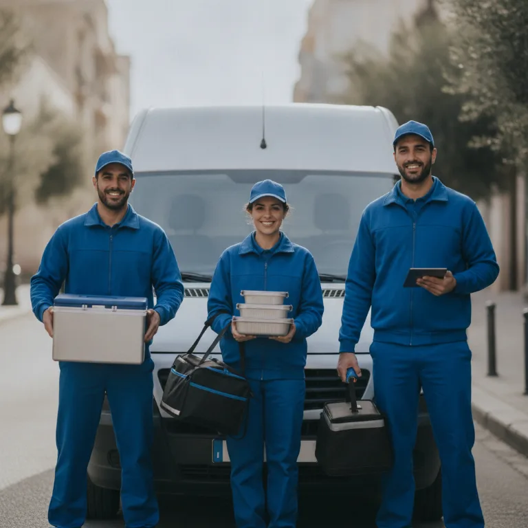 Entrega de Comidas equipo en Fuenlabrada